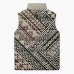 Niho Taniwha Kowhaiwhai Sleeveless Puffer Jacket - Aussie Hoodie