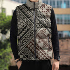 Niho Taniwha Kowhaiwhai Sleeveless Puffer Jacket - Aussie Hoodie