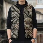 Niho Taniwha Kowhaiwhai Sleeveless Puffer Jacket - Aussie Hoodie