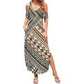 Niho Taniwha Kowhaiwhai Summer Maxi Dress