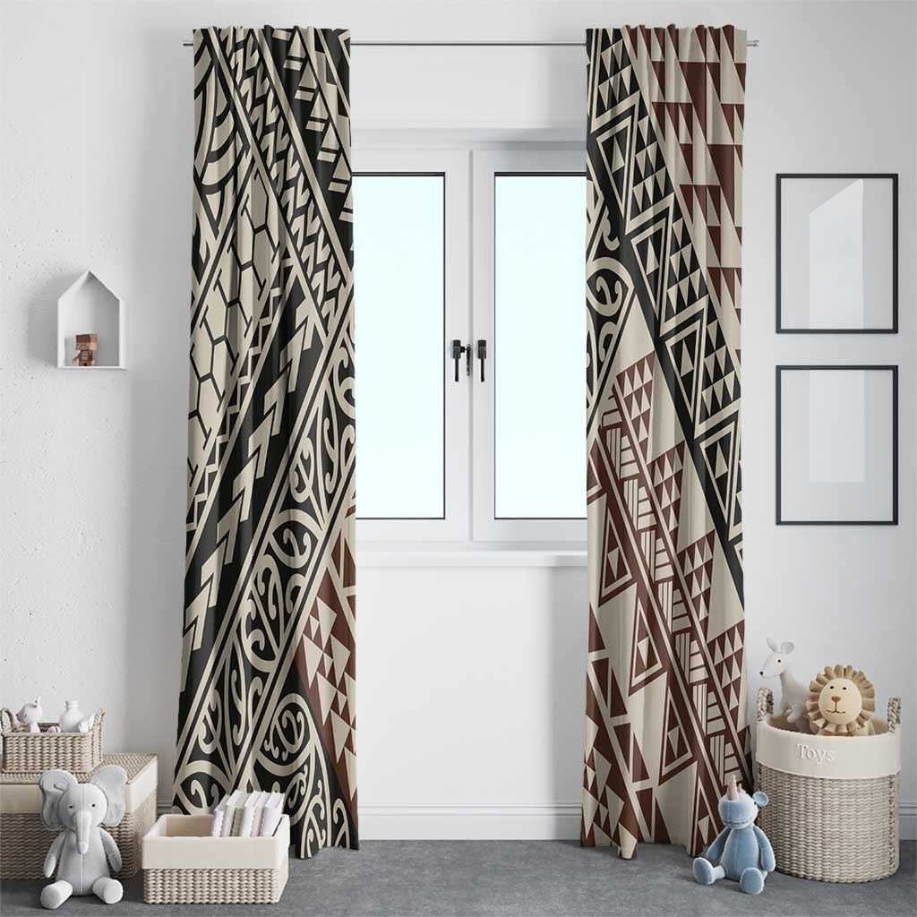 Niho Taniwha Kowhaiwhai Window Curtain