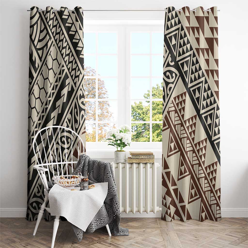 Niho Taniwha Kowhaiwhai Window Curtain