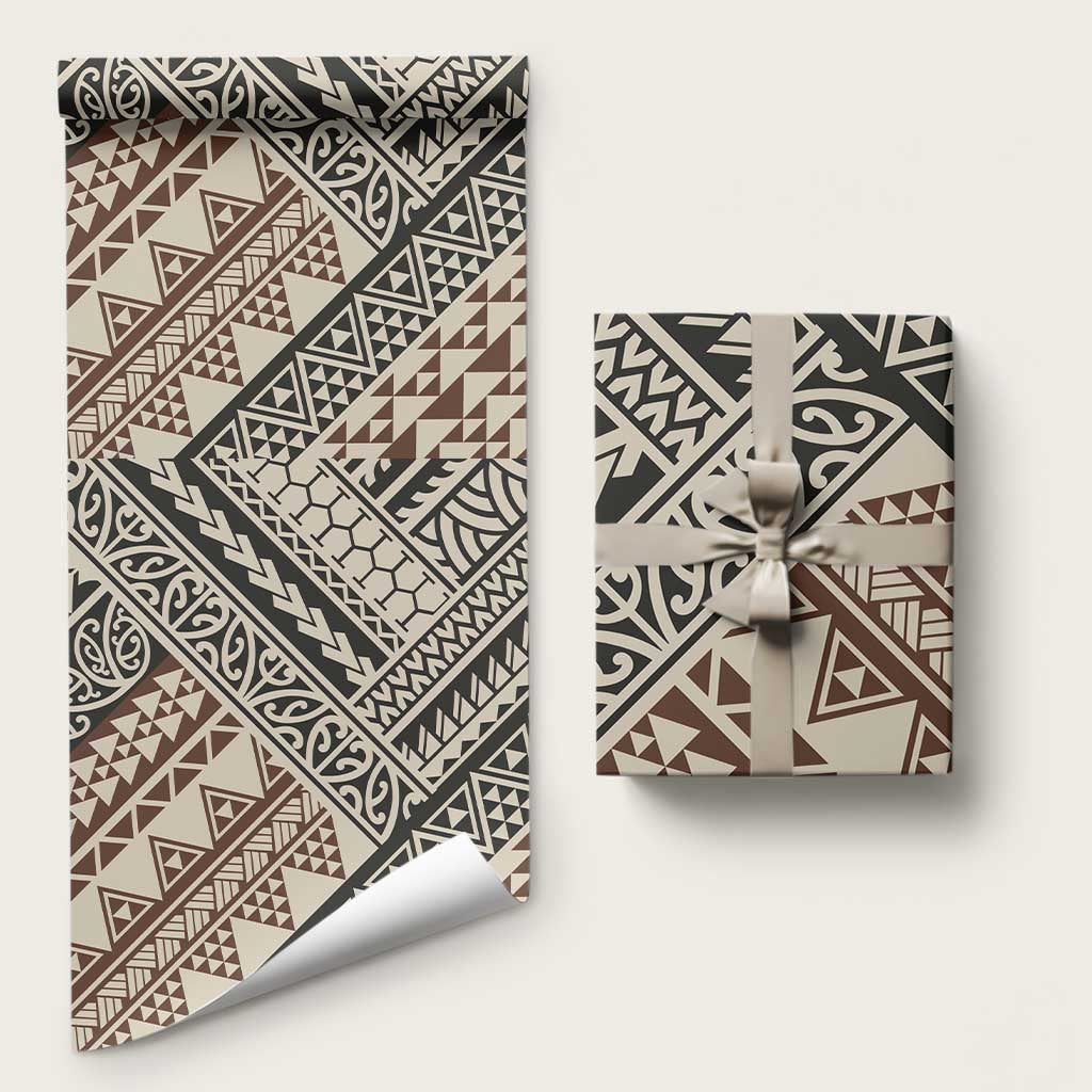 Niho Taniwha Kowhaiwhai Wrapping Paper - Aussie Hoodie