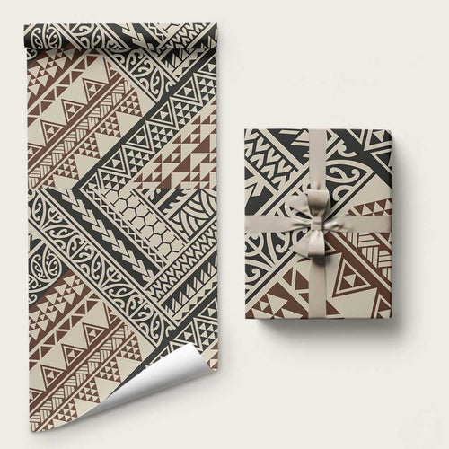 Niho Taniwha Kowhaiwhai Wrapping Paper - Aussie Hoodie