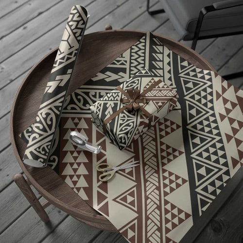 Niho Taniwha Kowhaiwhai Wrapping Paper - Aussie Hoodie