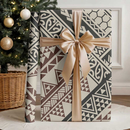 Niho Taniwha Kowhaiwhai Wrapping Paper - Aussie Hoodie