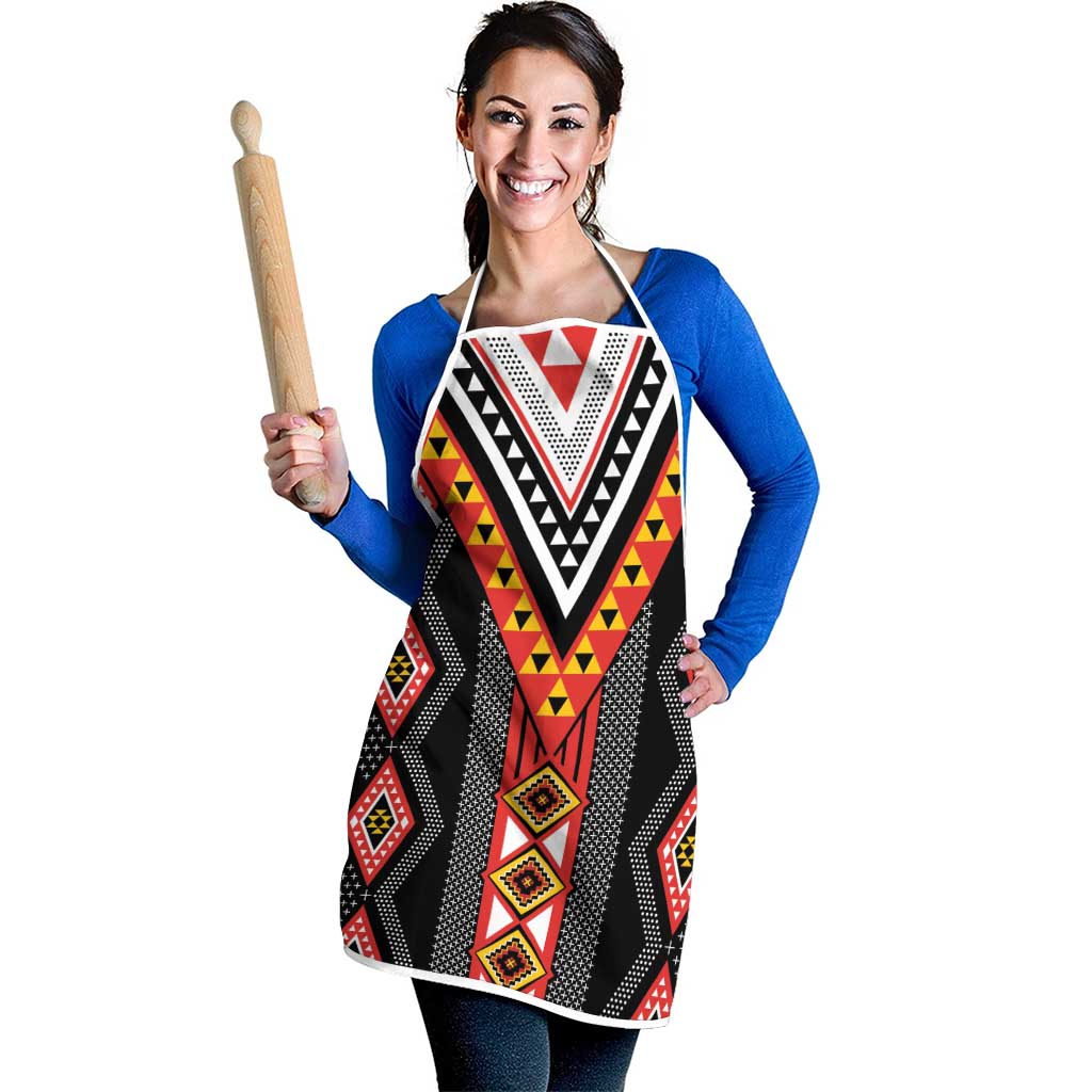 Niho Taniwha Taniko Motif Apron - Aussie Hoodie