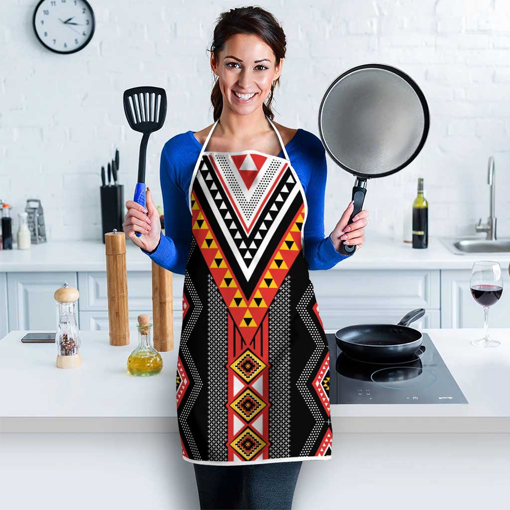 Niho Taniwha Taniko Motif Apron - Aussie Hoodie