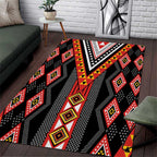 Niho Taniwha Taniko Motif Area Rug