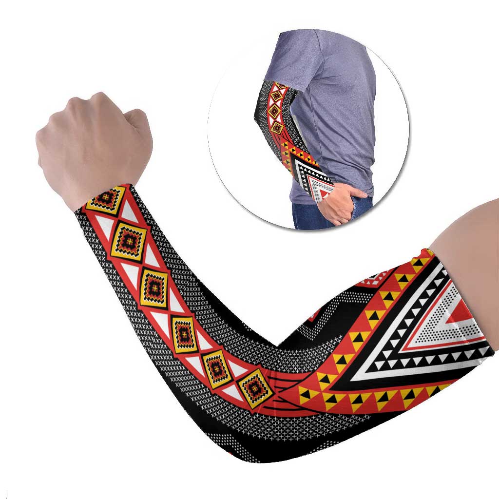Niho Taniwha Taniko Motif Arm Sleeves - Aussie Hoodie