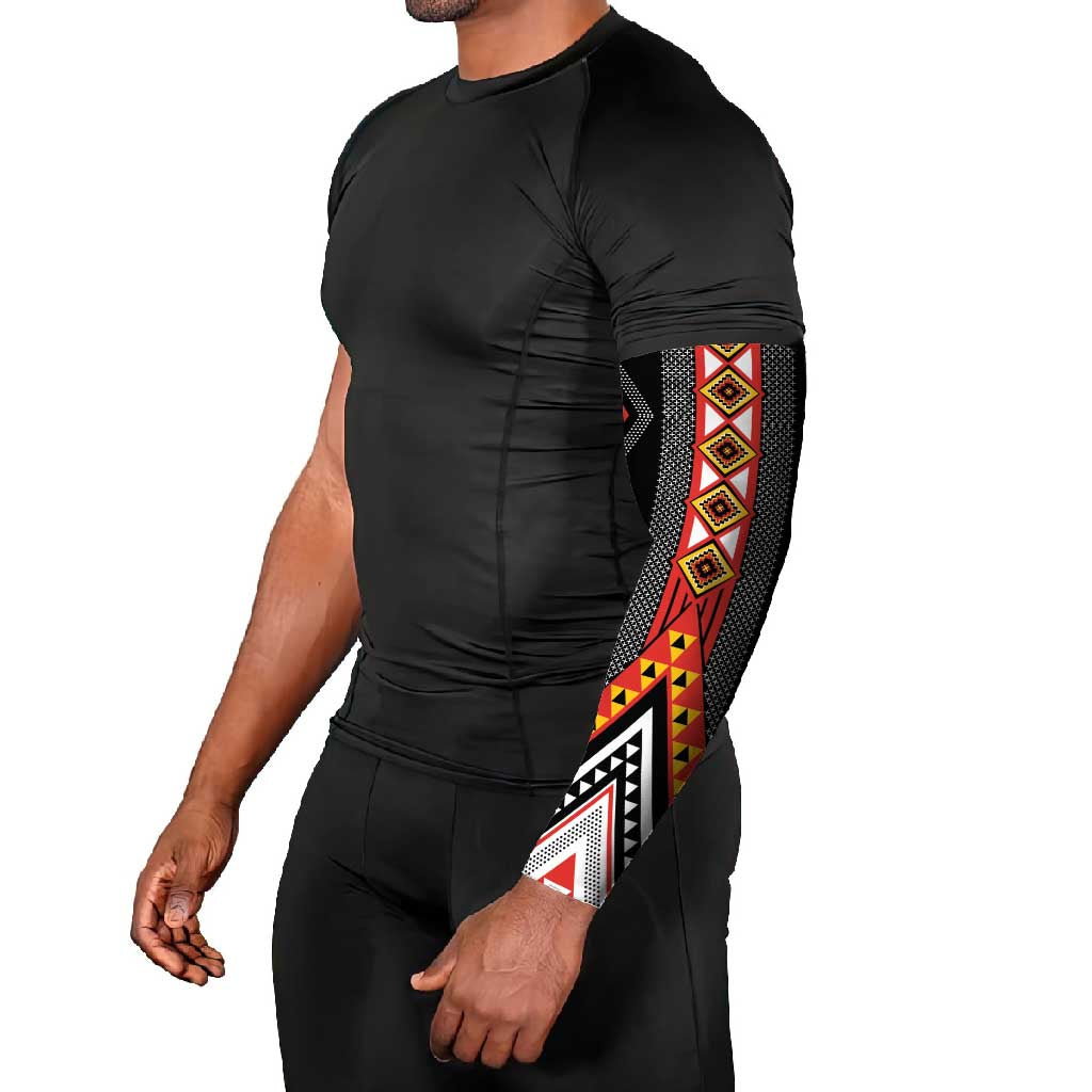 Niho Taniwha Taniko Motif Arm Sleeves - Aussie Hoodie