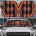 Niho Taniwha Taniko Motif Auto Sun Shade - Aussie Hoodie