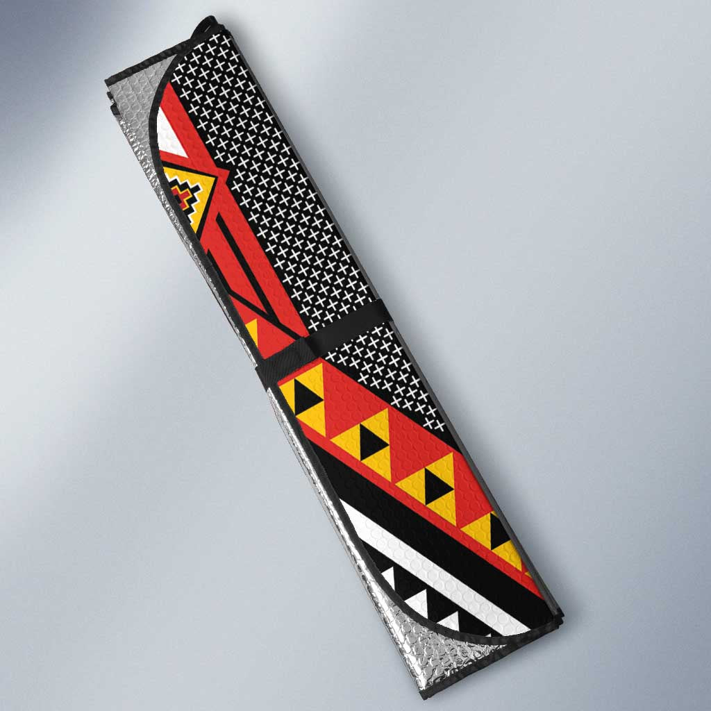 Niho Taniwha Taniko Motif Auto Sun Shade - Aussie Hoodie