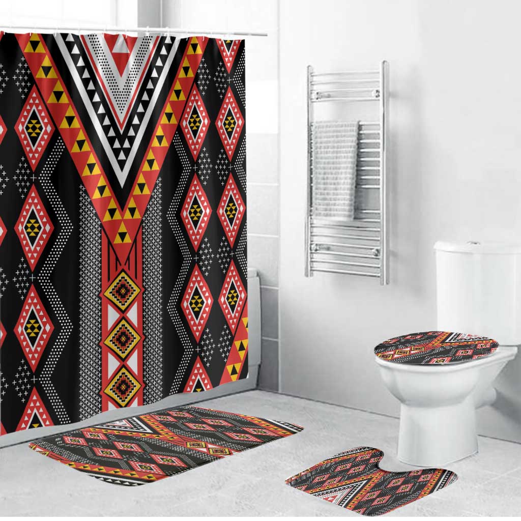 Niho Taniwha Taniko Motif Bathroom Set - Aussie Hoodie