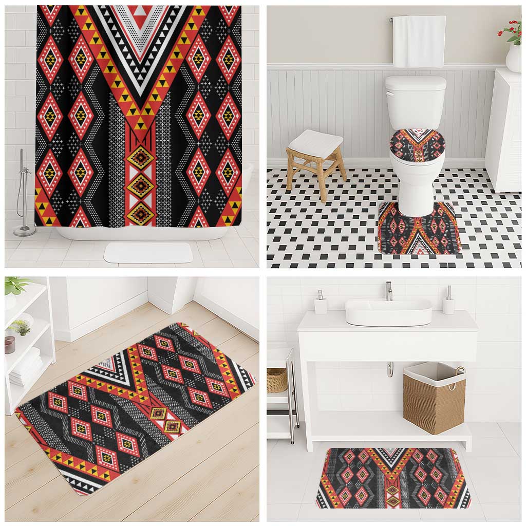 Niho Taniwha Taniko Motif Bathroom Set - Aussie Hoodie