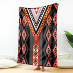 Niho Taniwha Taniko Motif Blanket