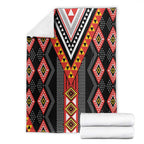 Niho Taniwha Taniko Motif Blanket