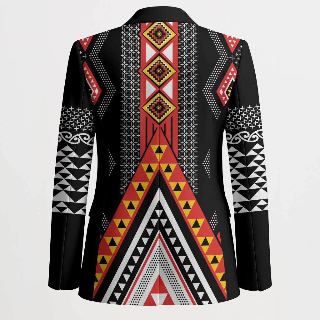 Niho Taniwha Taniko Motif Blazer - Aussie Hoodie