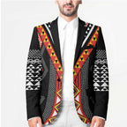 Niho Taniwha Taniko Motif Blazer - Aussie Hoodie