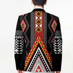 Niho Taniwha Taniko Motif Blazer - Aussie Hoodie