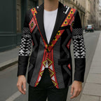 Niho Taniwha Taniko Motif Blazer - Aussie Hoodie