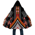 Niho Taniwha Taniko Motif Cloak - Aussie Hoodie