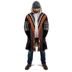 Niho Taniwha Taniko Motif Cloak - Aussie Hoodie