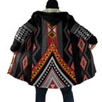Niho Taniwha Taniko Motif Cloak - Aussie Hoodie