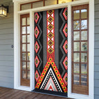 Niho Taniwha Taniko Motif Door Cover - Aussie Hoodie