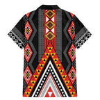Niho Taniwha Taniko Motif Family Matching Mermaid Dress and Hawaiian Shirt