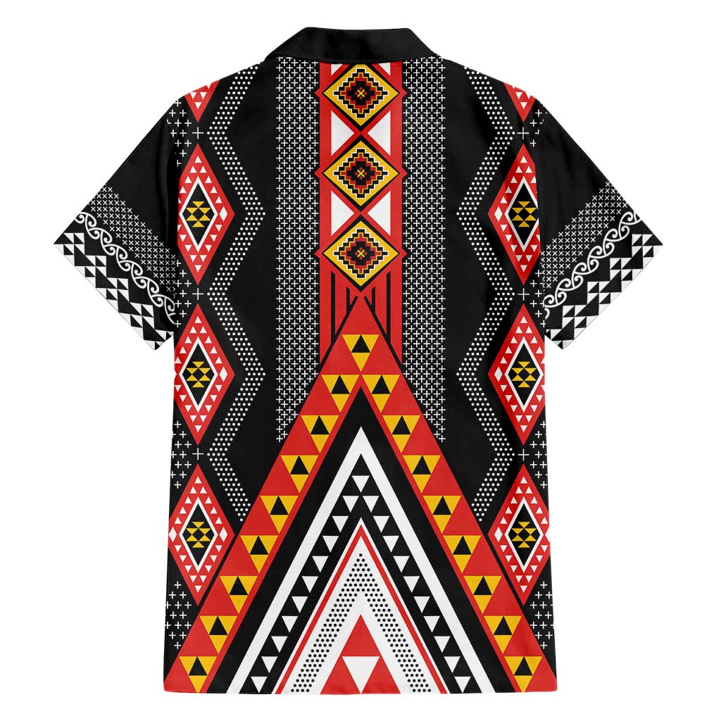 Niho Taniwha Taniko Motif Hawaiian Shirt