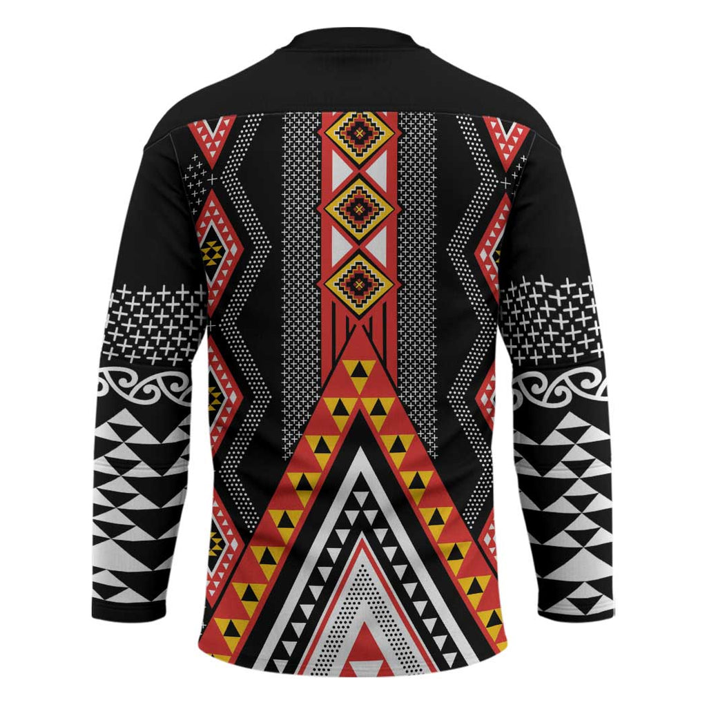 Niho Taniwha Taniko Motif Hockey Jersey - Aussie Hoodie