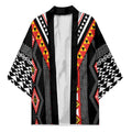 Niho Taniwha Taniko Motif Kimono - Aussie Hoodie