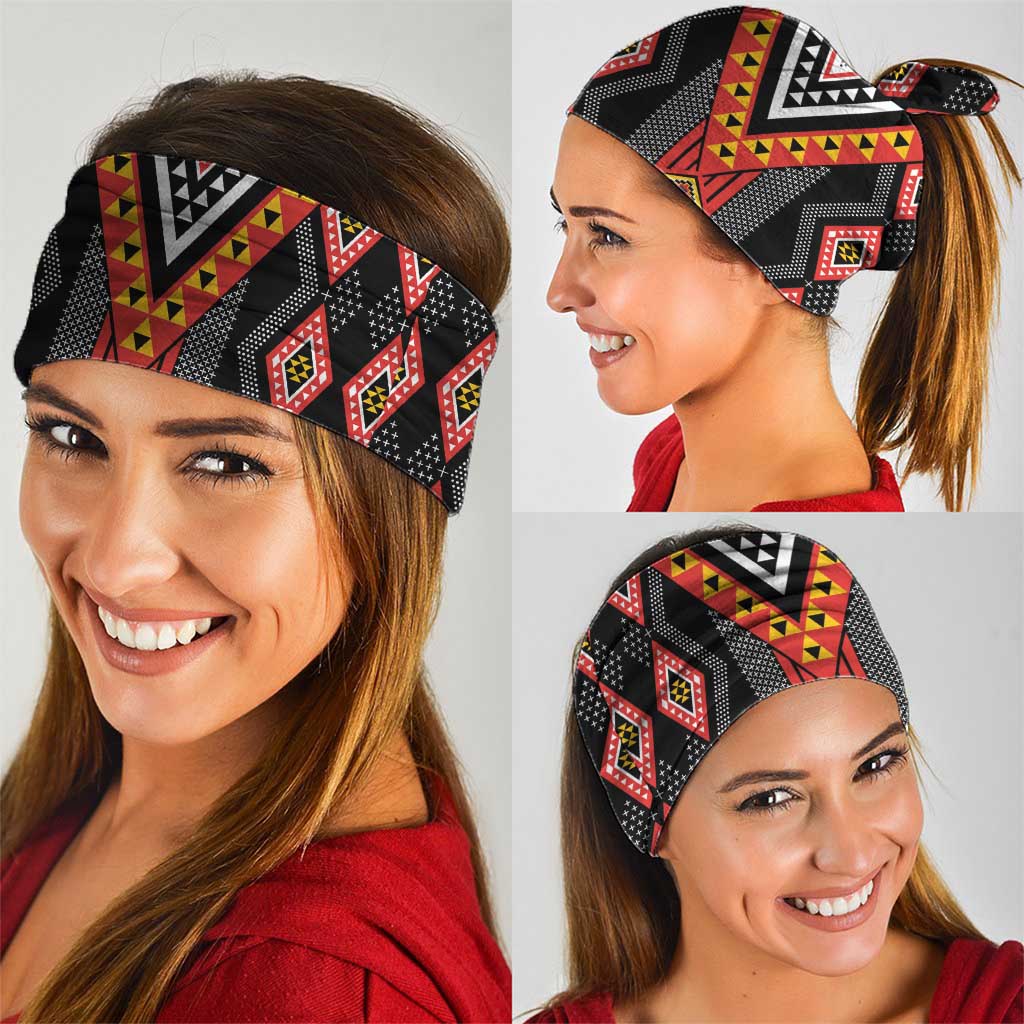 Niho Taniwha Taniko Motif Neck Gaiter - Aussie Hoodie