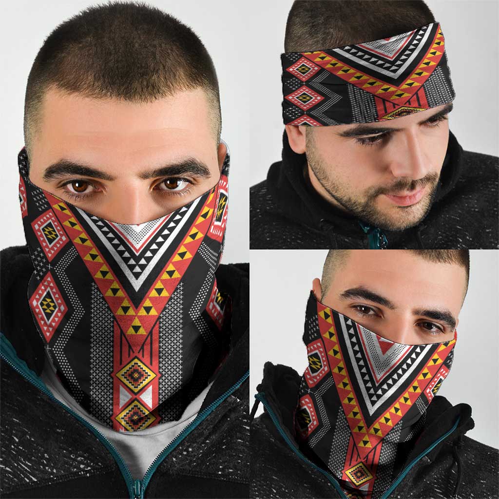 Niho Taniwha Taniko Motif Neck Gaiter - Aussie Hoodie