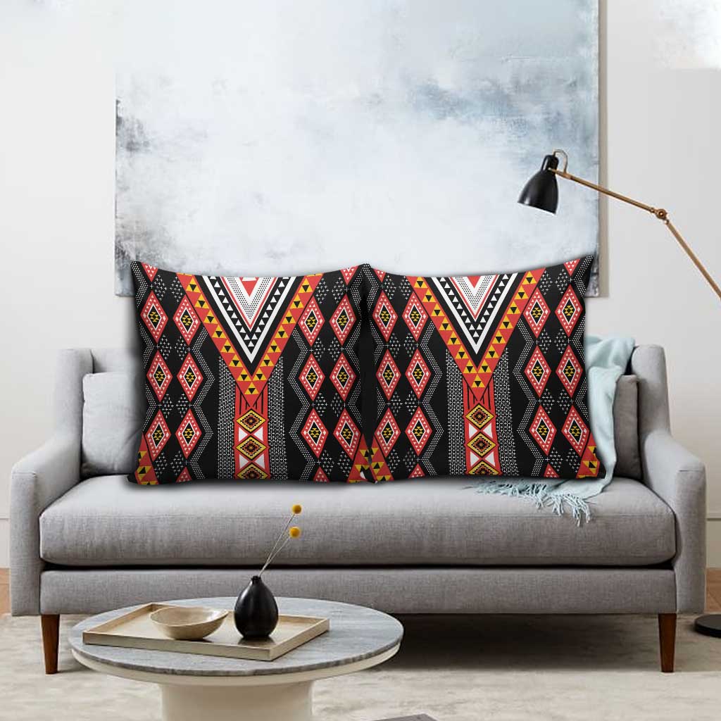 Niho Taniwha Taniko Motif Pillow Cover - Aussie Hoodie