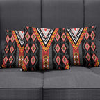 Niho Taniwha Taniko Motif Pillow Cover - Aussie Hoodie