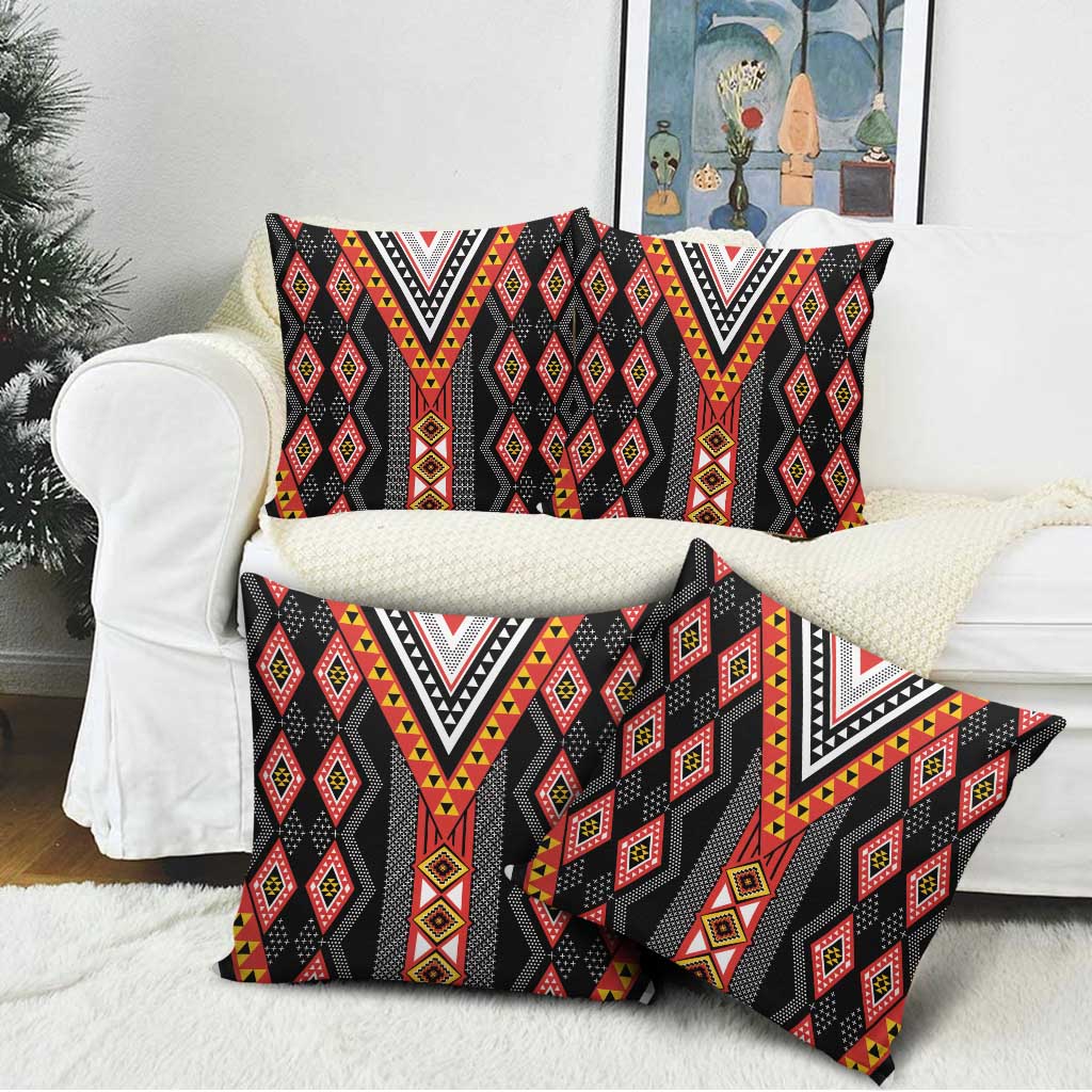 Niho Taniwha Taniko Motif Pillow Cover - Aussie Hoodie