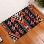 Niho Taniwha Taniko Motif Rubber Doormat