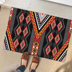 Niho Taniwha Taniko Motif Rubber Doormat