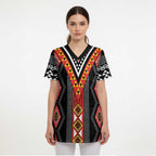 Niho Taniwha Taniko Motif Scrub Top - Aussie Hoodie