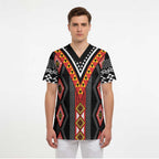Niho Taniwha Taniko Motif Scrub Top - Aussie Hoodie