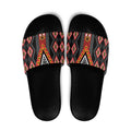 Niho Taniwha Taniko Motif Slide Sandals - Aussie Hoodie