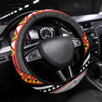 Niho Taniwha Taniko Motif Steering Wheel Cover
