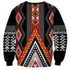 Niho Taniwha Taniko Motif Sweatshirt