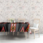 Niho Taniwha Taniko Motif Tablecloth