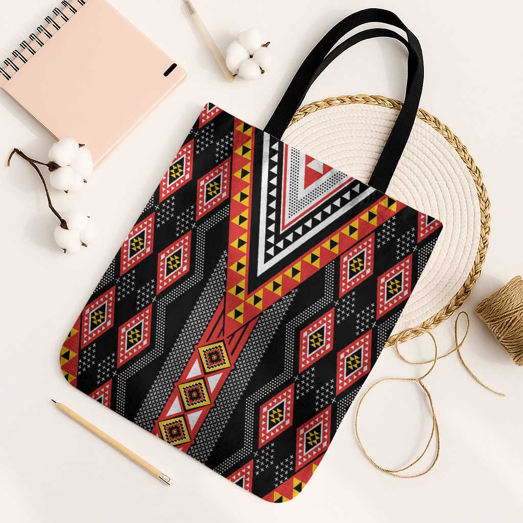 Niho Taniwha Taniko Motif Tote Bag - Aussie Hoodie
