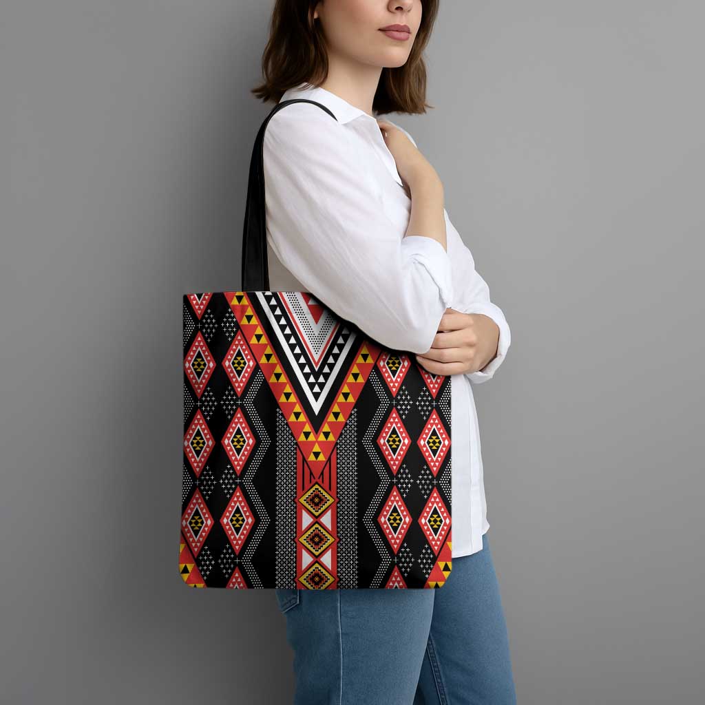 Niho Taniwha Taniko Motif Tote Bag - Aussie Hoodie