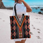 Niho Taniwha Taniko Motif Tote Bag - Aussie Hoodie