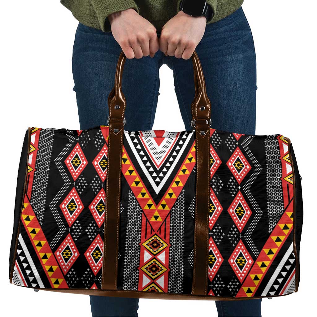 Niho Taniwha Taniko Motif Travel Bag - Aussie Hoodie
